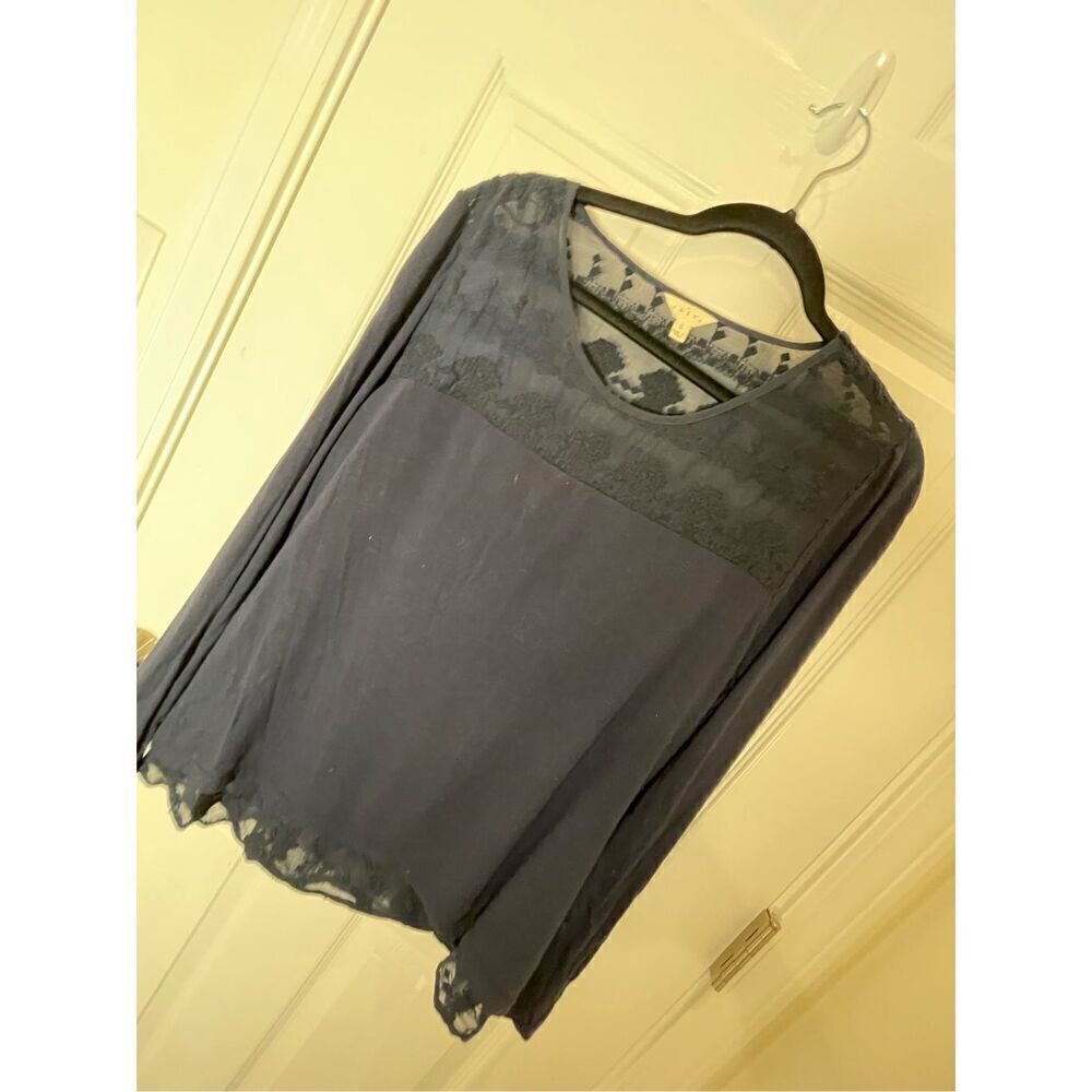 Adiva women’s navy blue blouse size large